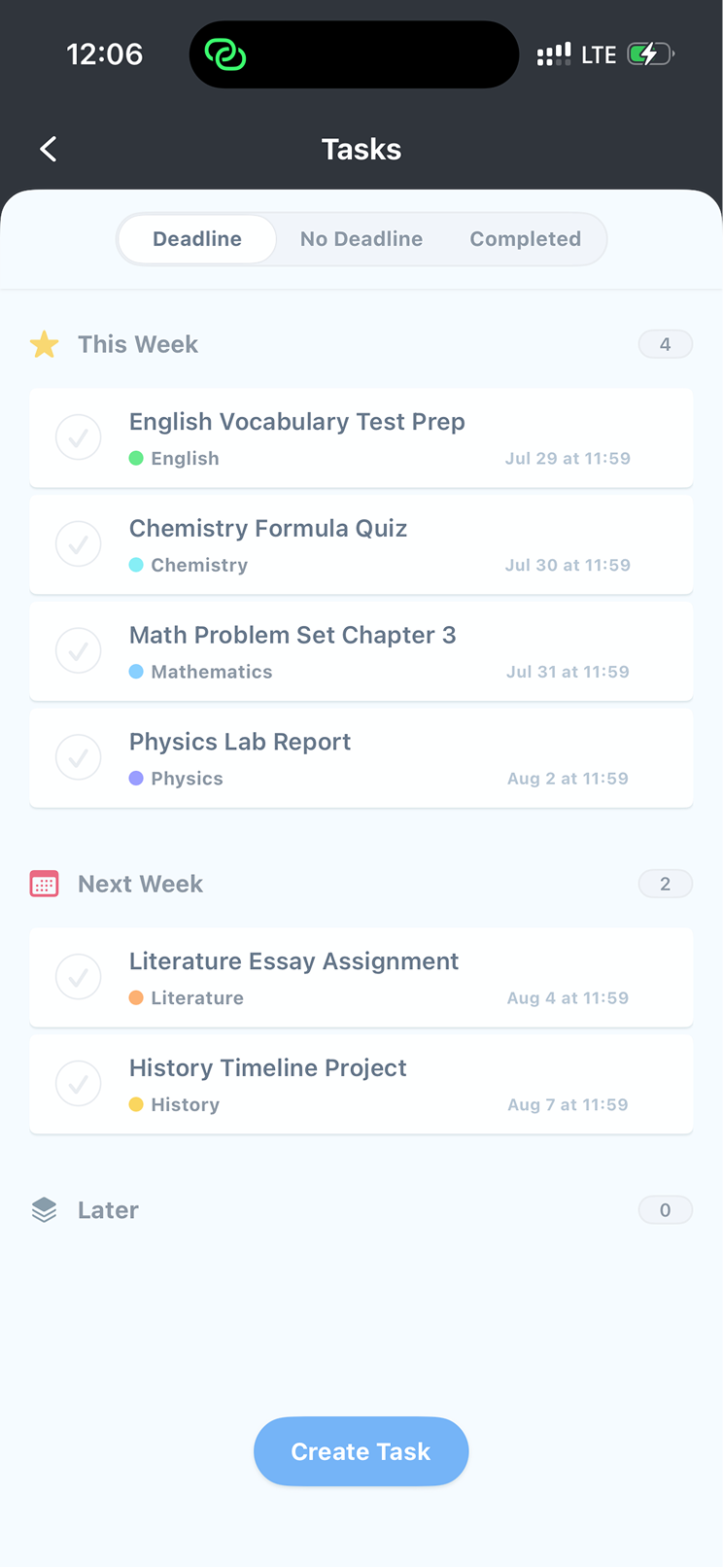 Tasks